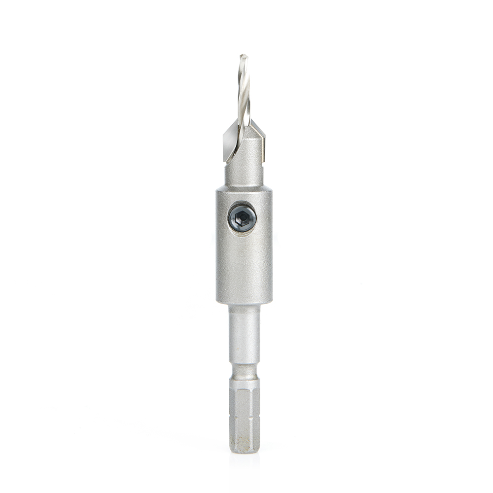 Amana AMA-55613 7/64 Drill Dia. X 3/8 C/S Dia. Carbide Tipped 82 Degree Countersink For Festool Centrotec System #8 Screw