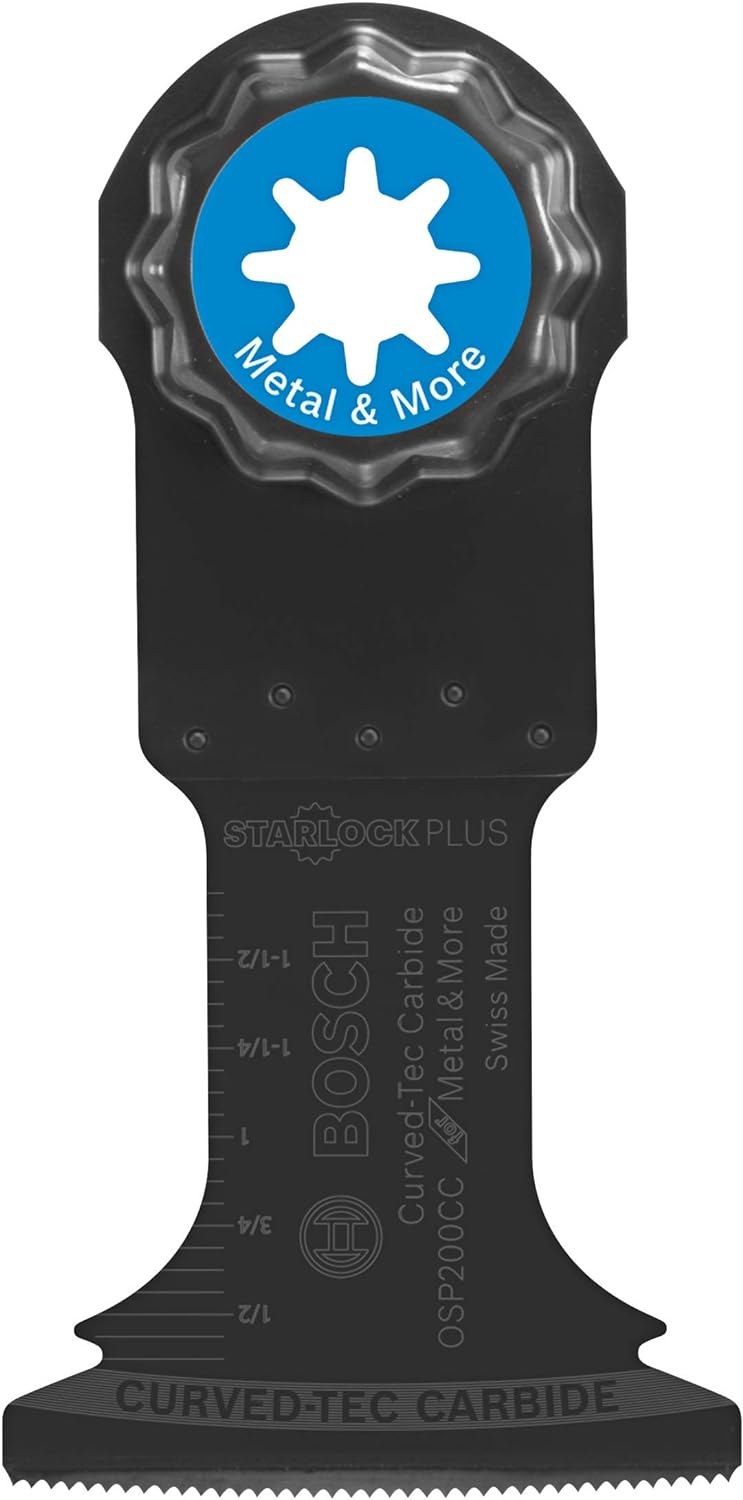 Bosch BOS-OSP200CC 2in StarlockPlus Oscillating Multi-Tool Curved-Tec Carbide Extreme Plunge Blade