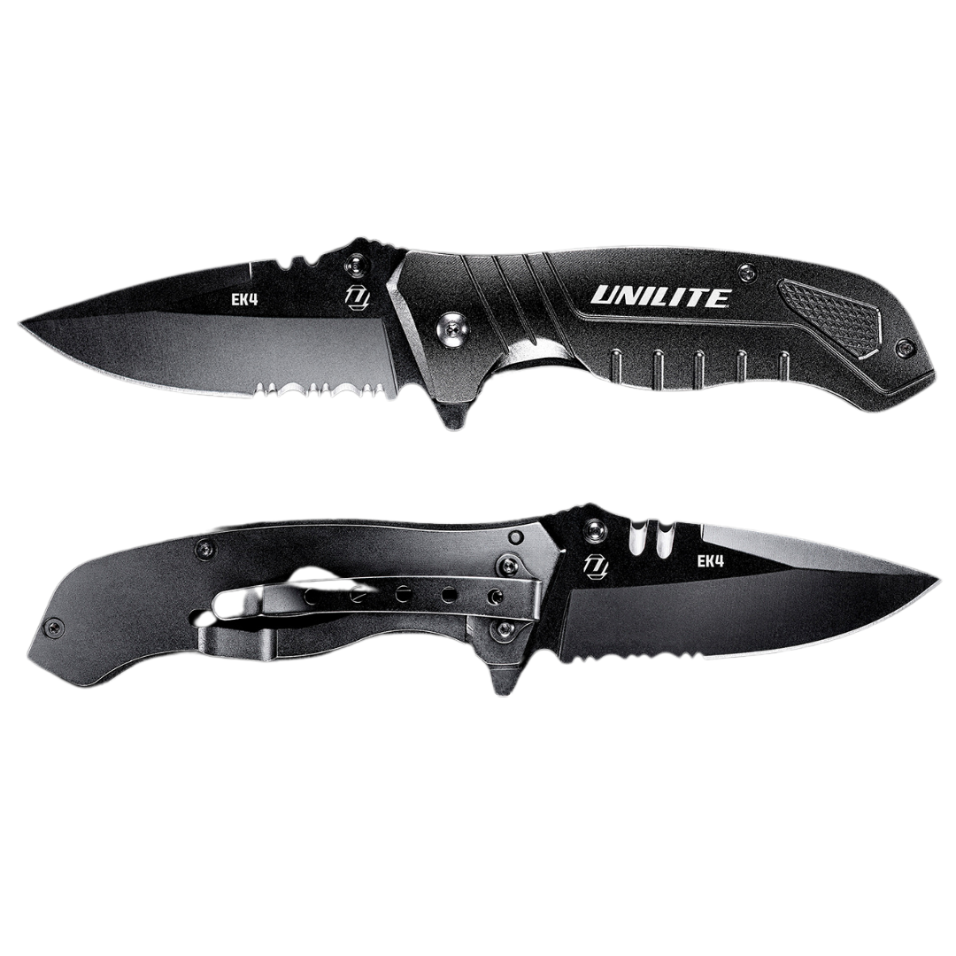 Unilite UNI-EK4 Heavy Duty Folding Utility Knife With 'Drop Point' Blade