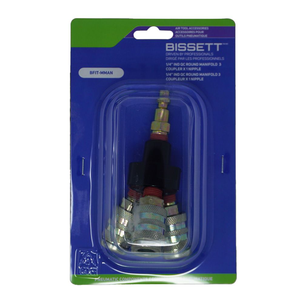 Bissett BIS-BFIT-MMAN 1/4in IND QC Round Manifold