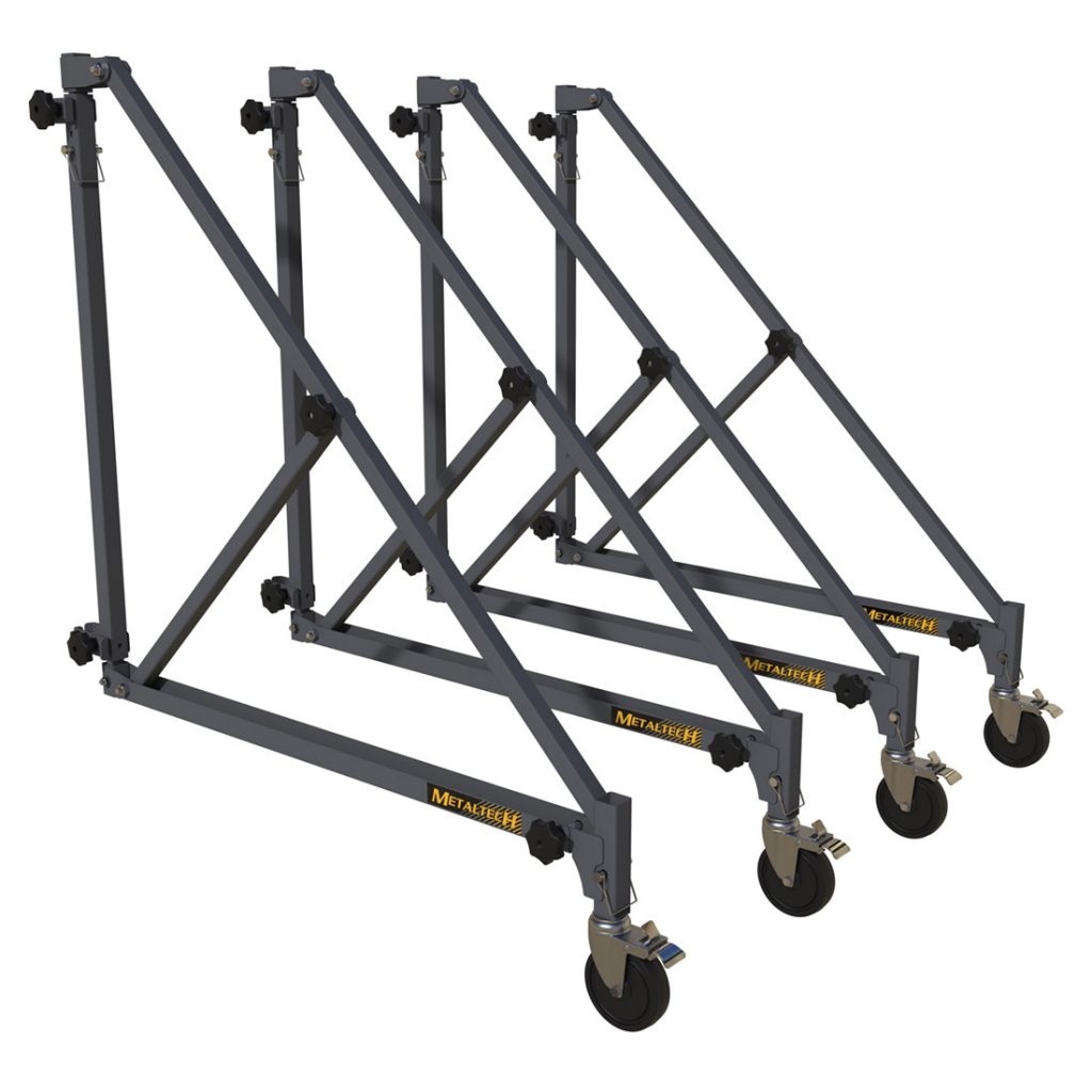 MetalTech MT-I-BMSO4TT Set Of 46in Outriggers W/ Casters (For 3 Units High)