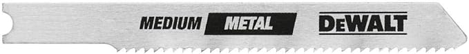 DEWALT DEW-DW3726H2 3in 24 TPI Thin Metal Cut High Speed Steel U-Shank Jig Saw Blades 2 Pieces