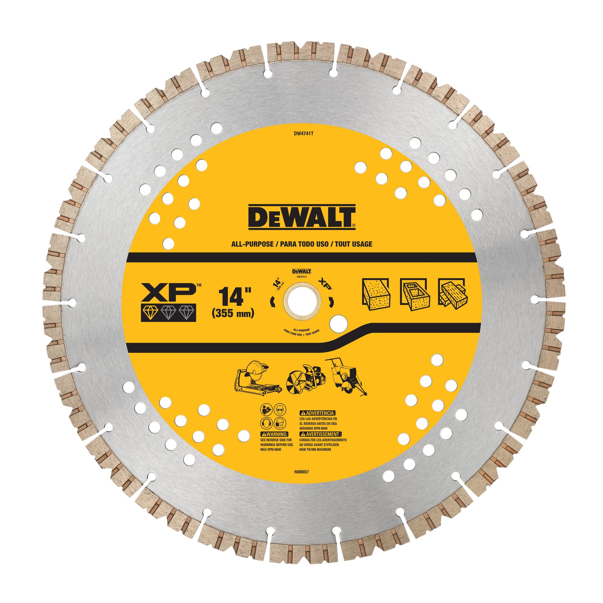 DEWALT DEW-DW4741T XP All-Purpose Segmented Diamond Blade