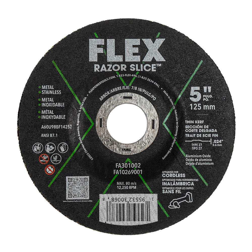 FLEX FL-FA301002 5in RAZOR SLICE Cut-Off Disc