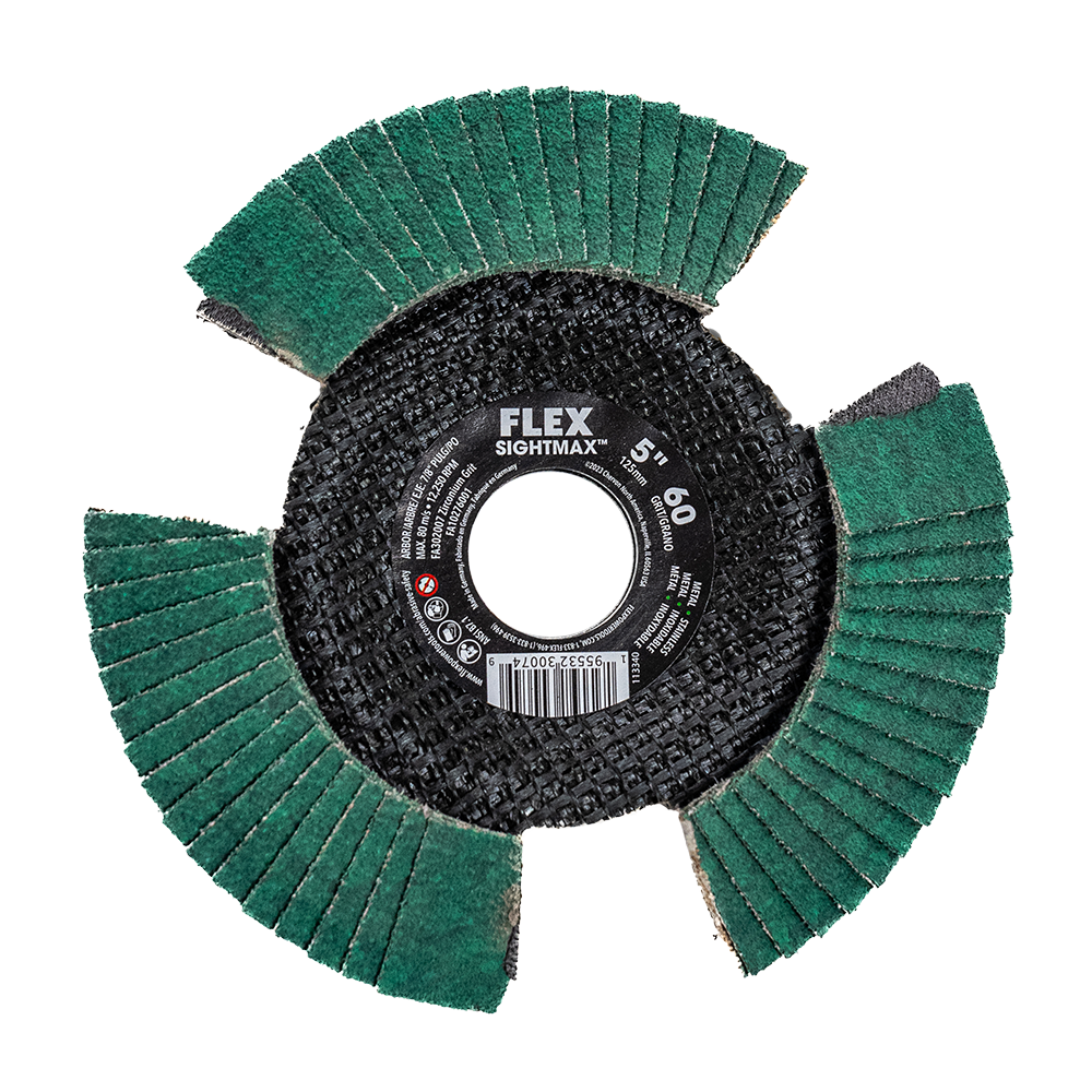FLEX FL-FA302007 5in SIGHTMAX 60 Grit Flap Disc