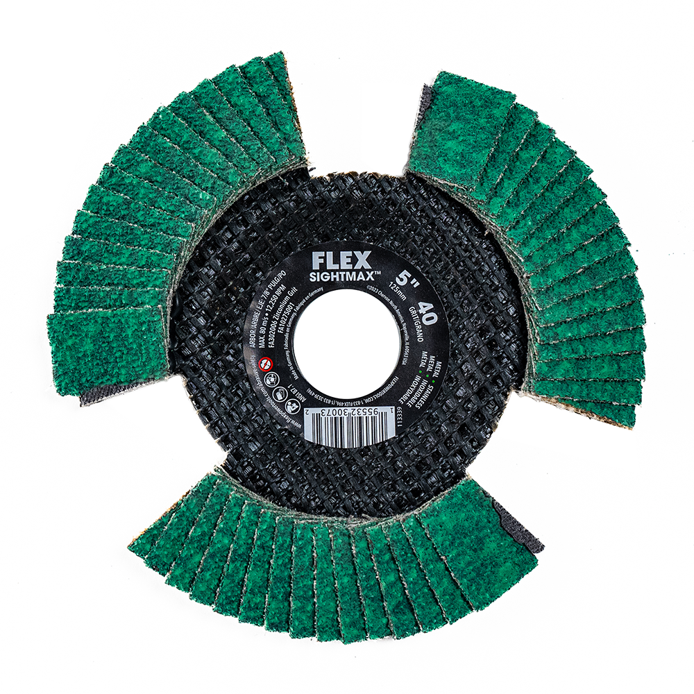 FLEX FL-FA302006 5in SIGHTMAX 40 Grit Flap Disc