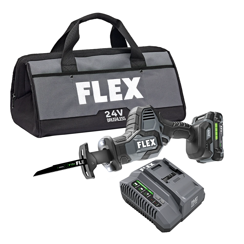 FLEX FL-FX2241-1A 24V One-Handed Reciprocating Saw 2.5Ah Kit