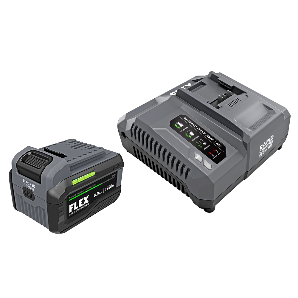 FLEX FL-FX0421-1H 24V Stacked Lithium Starter 6.0Ah Kit