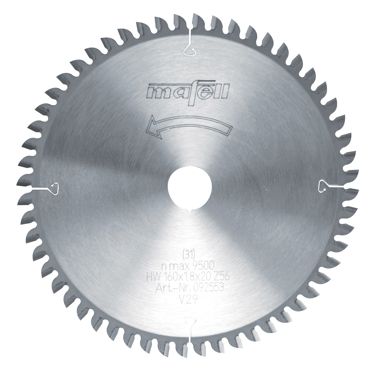Mafell MAF-92553 TCT 56 Teeth 6-5/16in Saw Blade For Fine Sawing