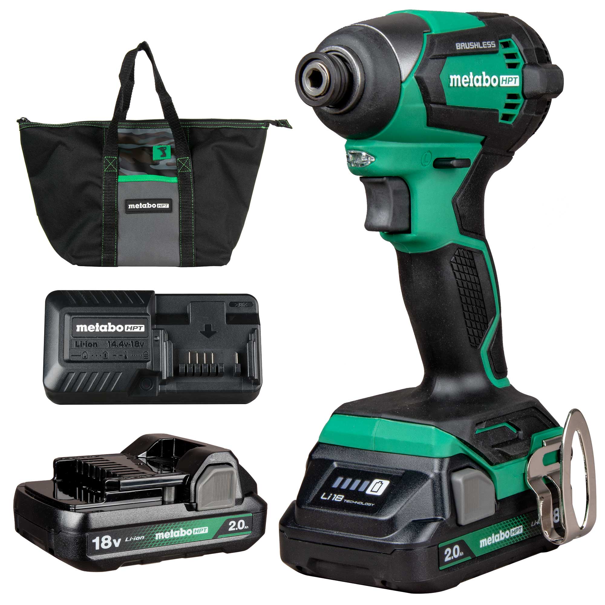 Metabo HPT HPT-WH18DEXM 18V MultiVolt Cordless Brushless Impact Driver Kit