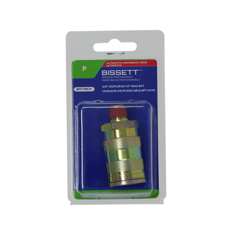 Bissett BIS-BFIT-PMCXX 3/8in Coupler With 1/4in Male NPT
