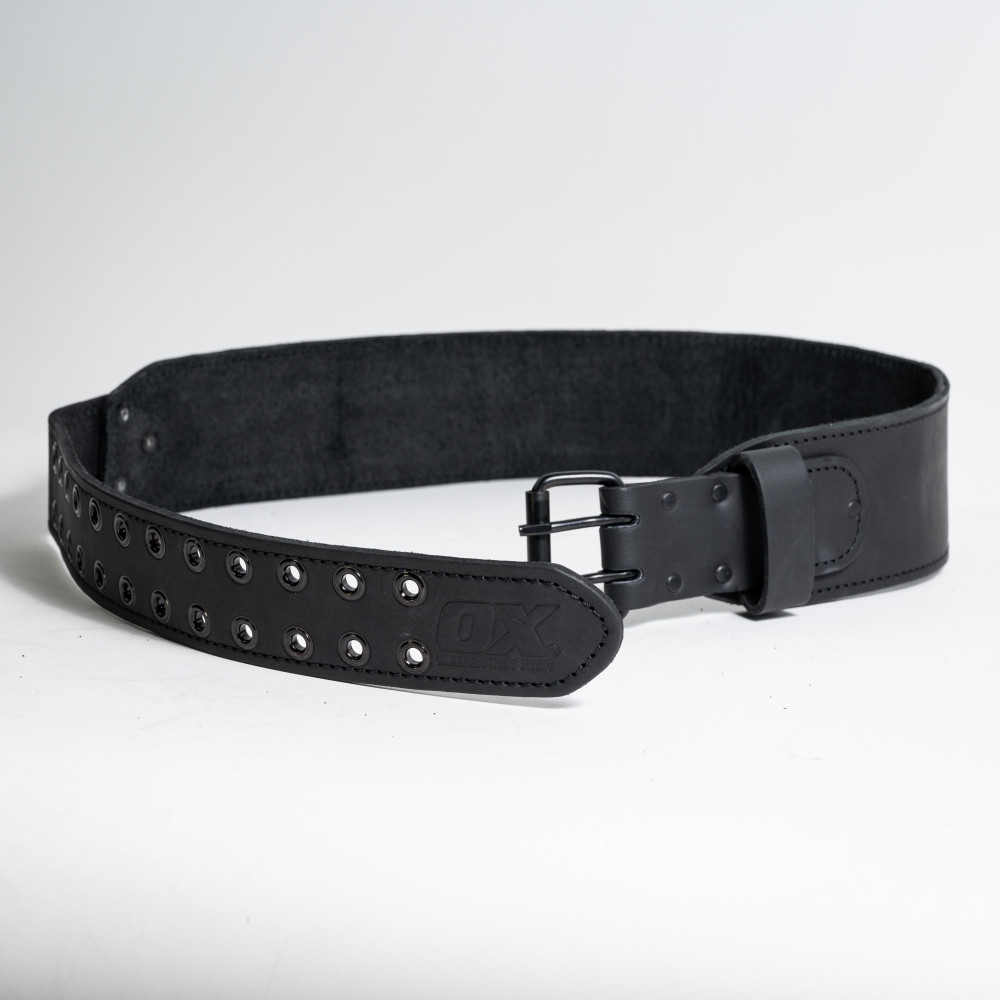 OX Tools OX-U268XX Ultimate 3in Leather And Nylon Tool Belt With Kevlar Reinforcement