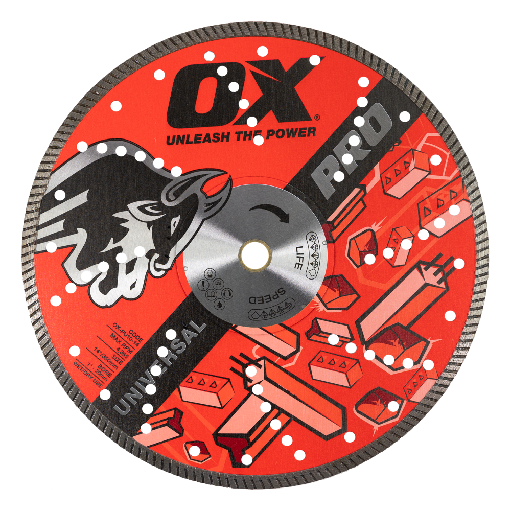 OX Tools OX-PU10-14-20 14 Pro Series 14 in Dia Universal Diamond Blade