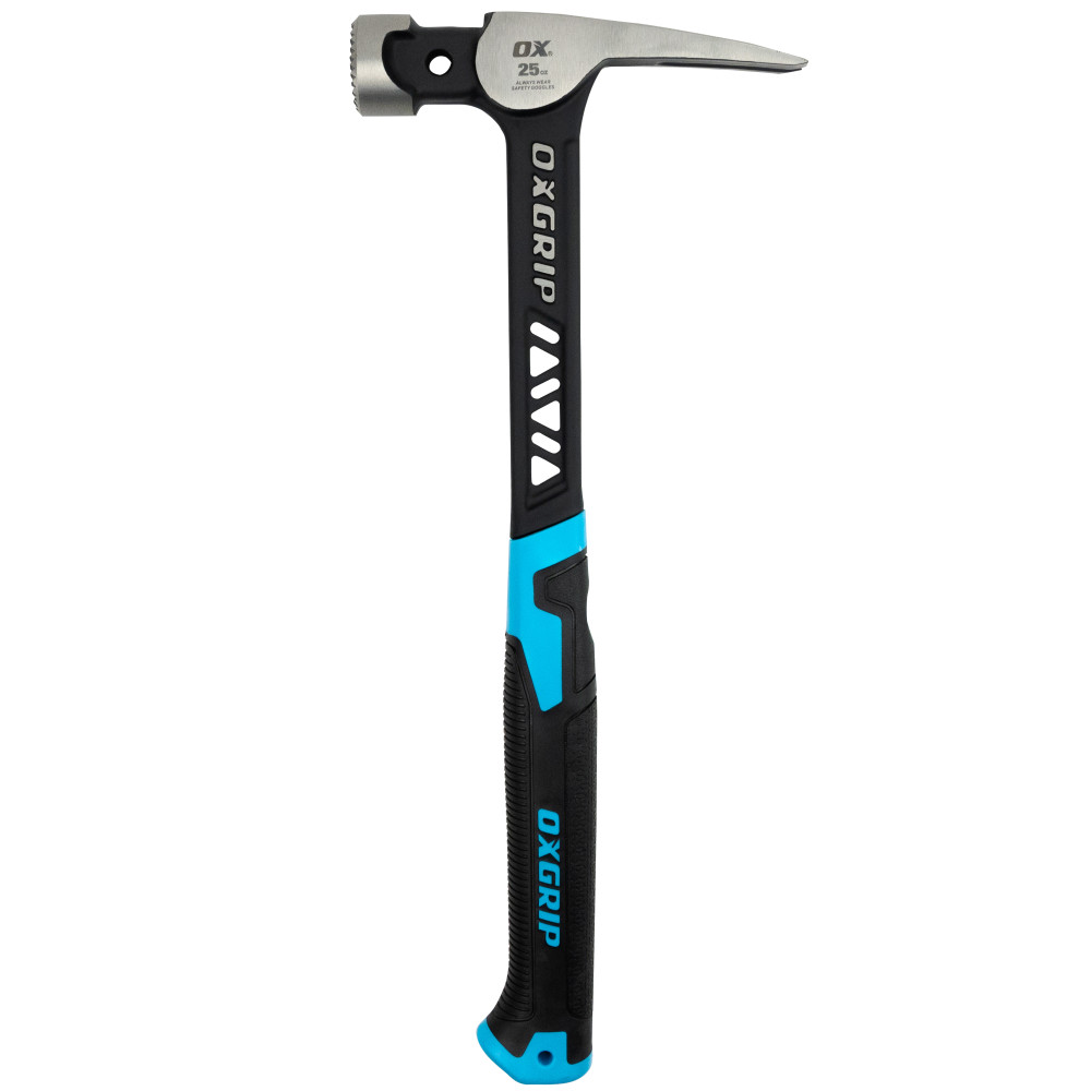 OX Tools OX-P087025 Pro Series 25oz Ultrastrike Framing Hammer Milled Face