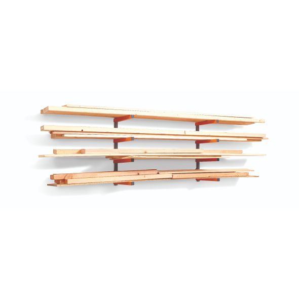 BORA Tool BORA-BR-PBR-0410 Orange and Gray 4-Level Lumber Storage Rack