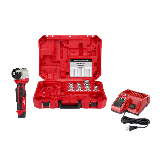 Milwaukee MIL-2435X-21 M12 Cable Stripper Kit For Cu RHW / RHH / USE