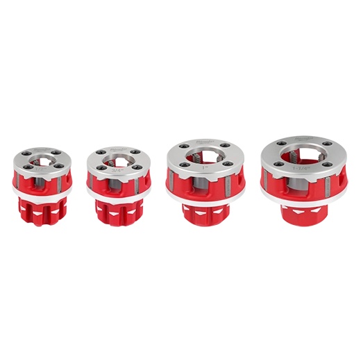Milwaukee MIL-48-36-1063 Compact 1/2in-1-1/4in Alloy NPT Portable Pipe Threading Forged Aluminum Die Head Kit