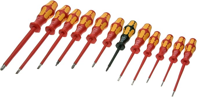 Wera Tools WERA-05347900001 160I/12 Insulated Screwdriver Set 12 Pieces