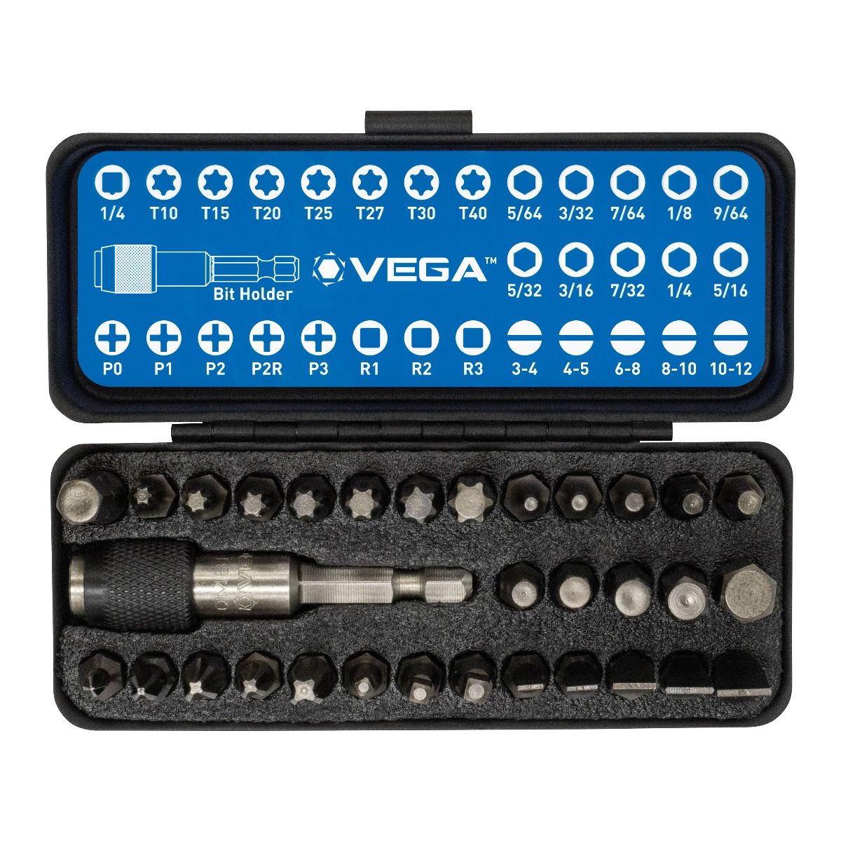 Vega Industries VEGA-V32-1P ProBox Standard Driver Bit 32 Piece Set