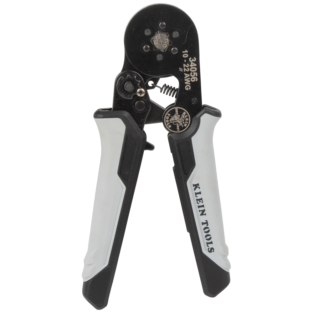 Klein Tools KLE-34056 10-22 AWG Wire Ratcheting Ferrule Hex Crimper