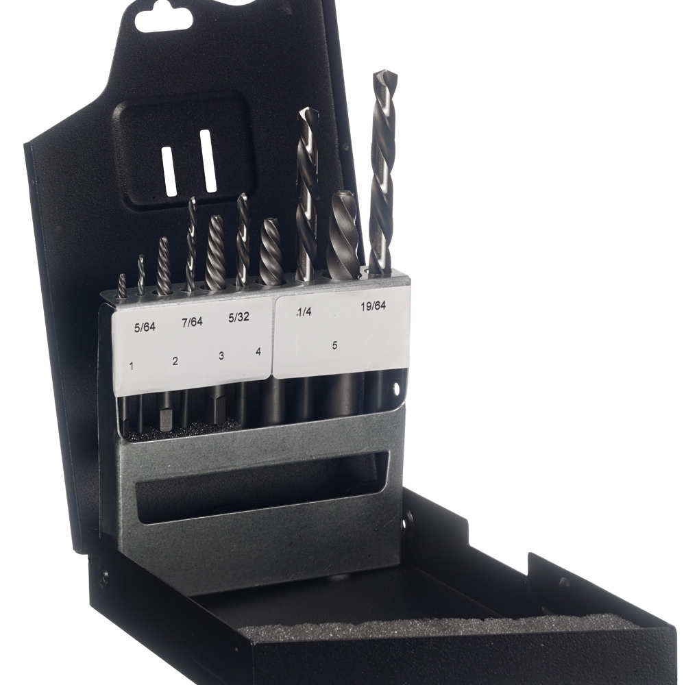 Champion CHAMP-X1-XL5LH Left Hand Drill Screw Extractor Set