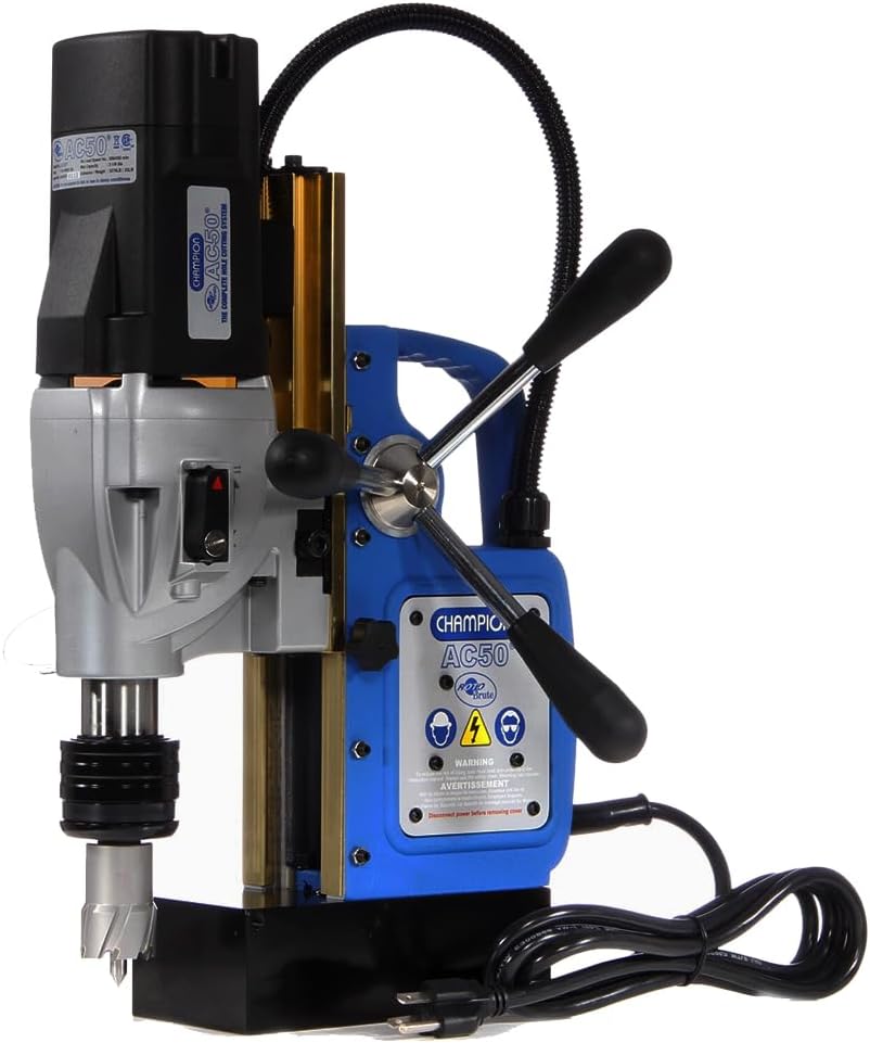 Champion CHAMP-AC50 MightiBrute 2-1/8in Diameter x 2in Depth Portable Magnetic Drill Press