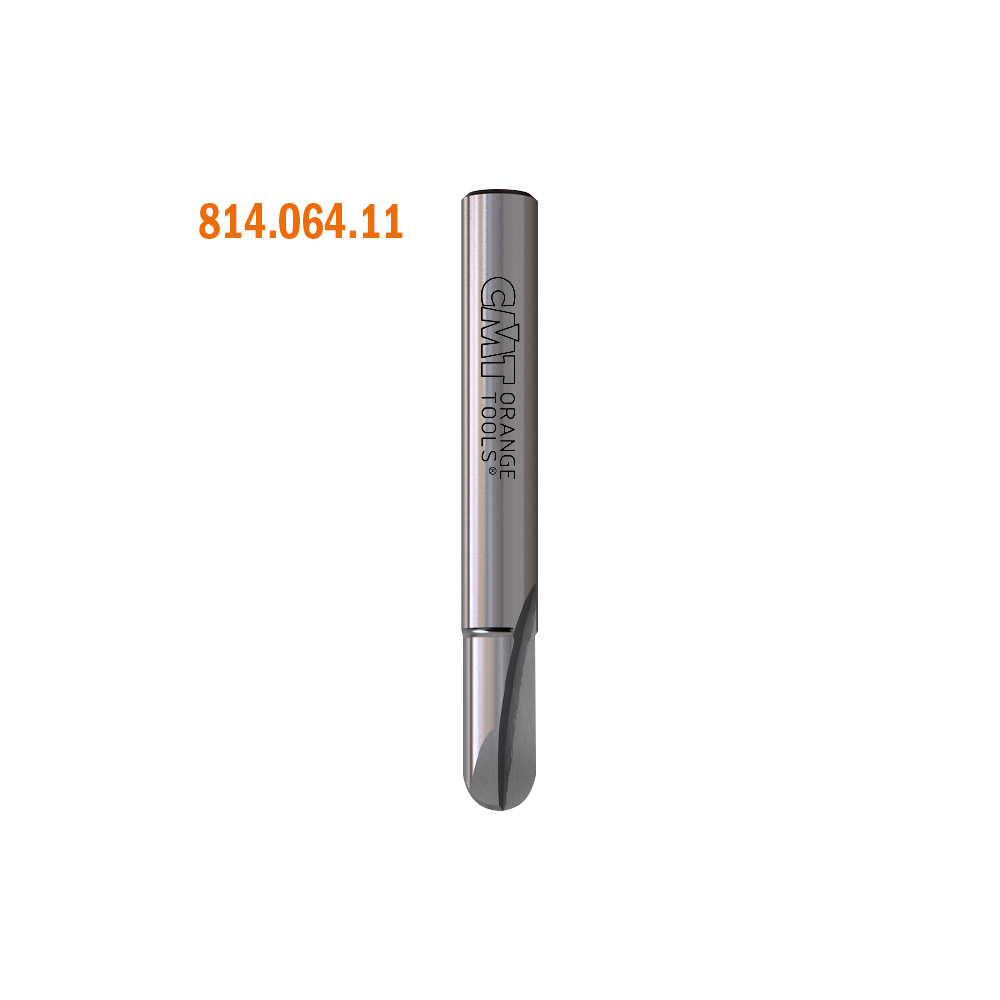CMT Orange Tools CMT-81406411 1/4in x 2in Solid Carbide Round Nose Router Bits