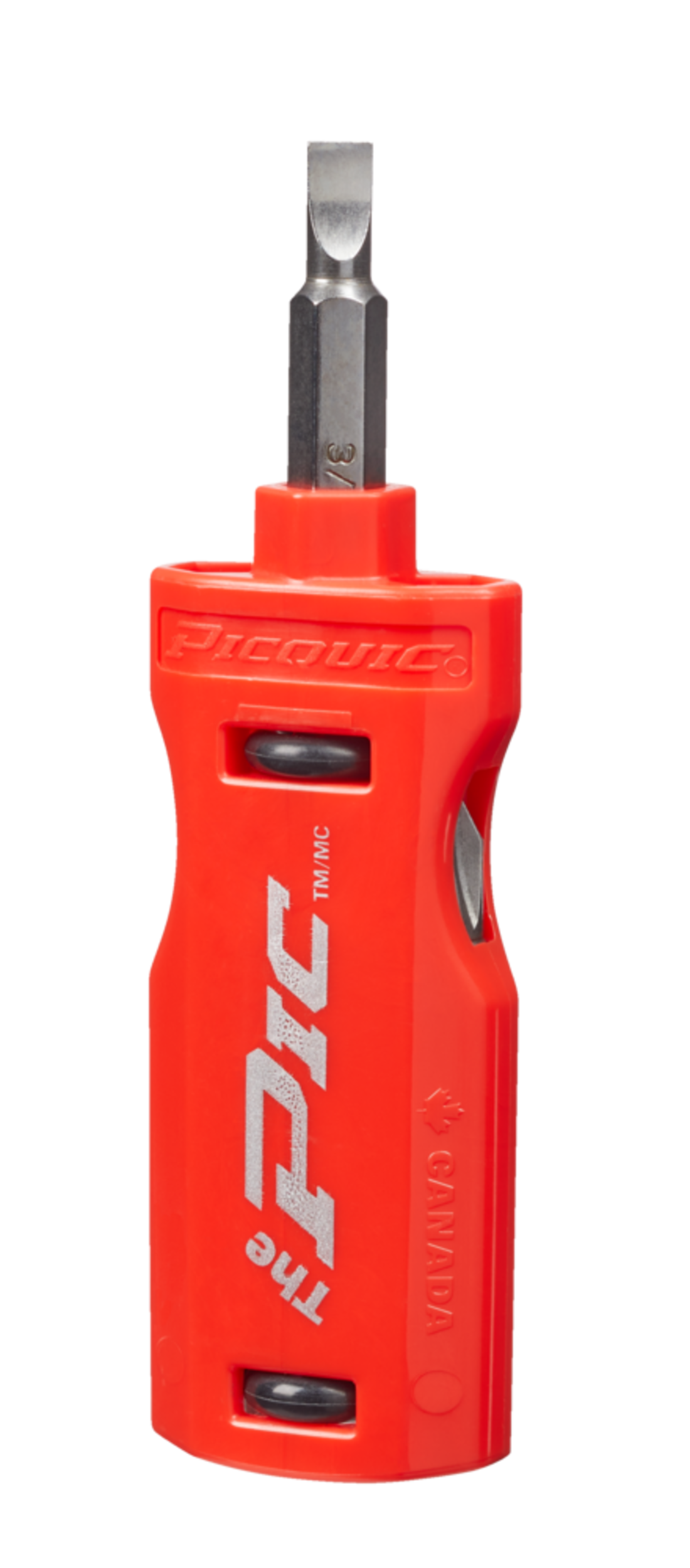 PicQuic PIQ-21001 The Pic 3-Piece Multi-Bit Screwdriver Set - Red