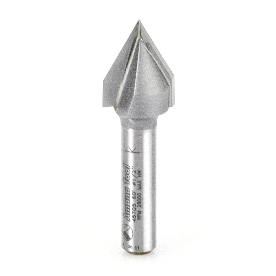 Amana AMA-45705 60 Degree x 1/2in Dia Carbide Tipped V-Groove