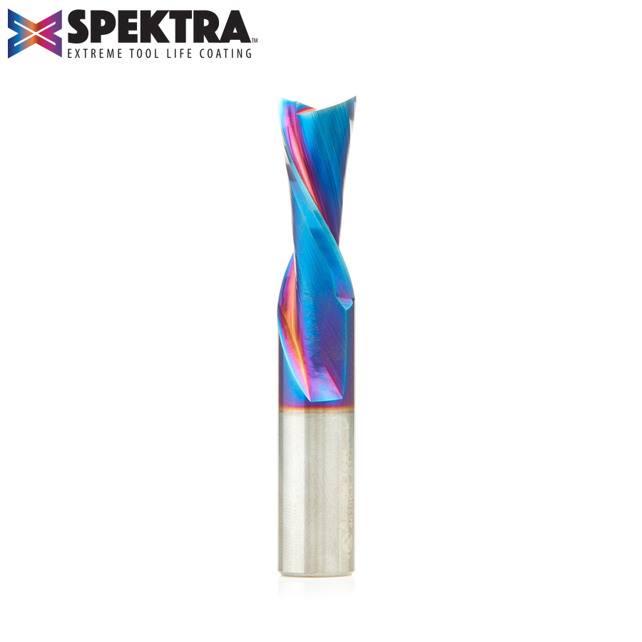 Amana AMA-46206-K Spektra 1/2in Dia Solid Carbide Extreme Tool Life Coated Spiral Plunge