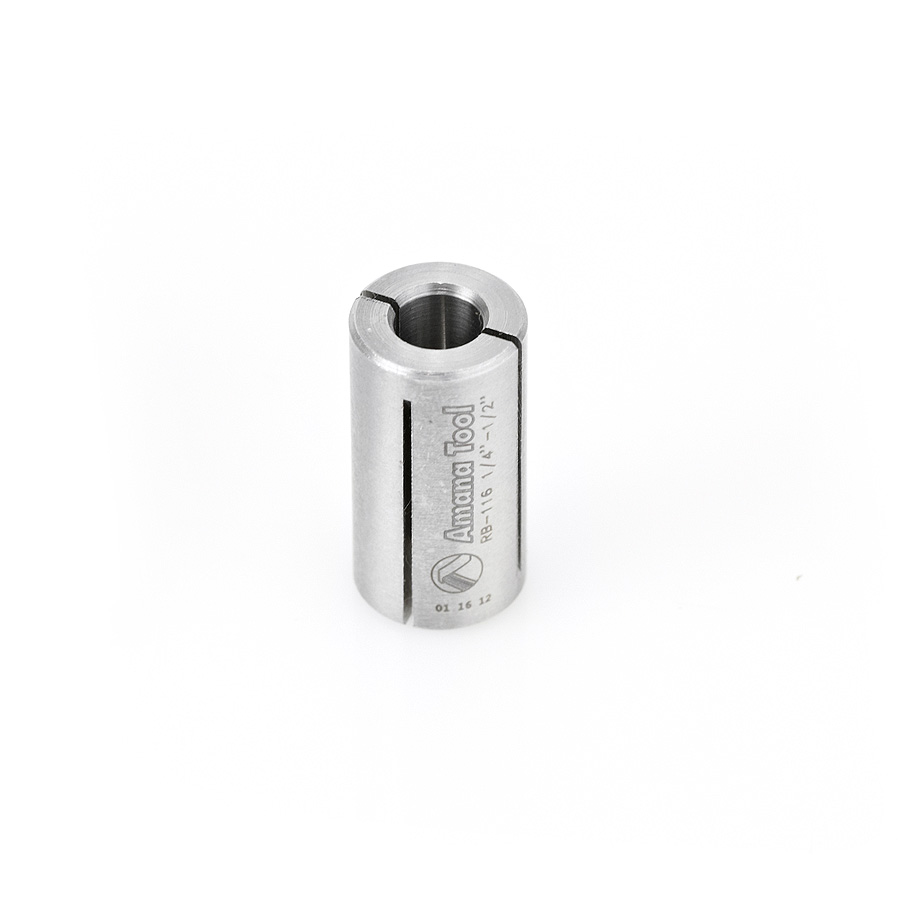 Amana AMA-RB-116 1/2in Dia High Precision Steel Router Collet Reducer