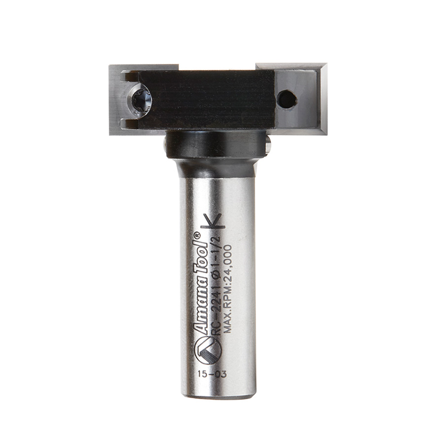 Amana AMA-RC-2241 1-1/2in Dia x 1/2in Shank Insert Carbide Mini Spoil Board Router Bit