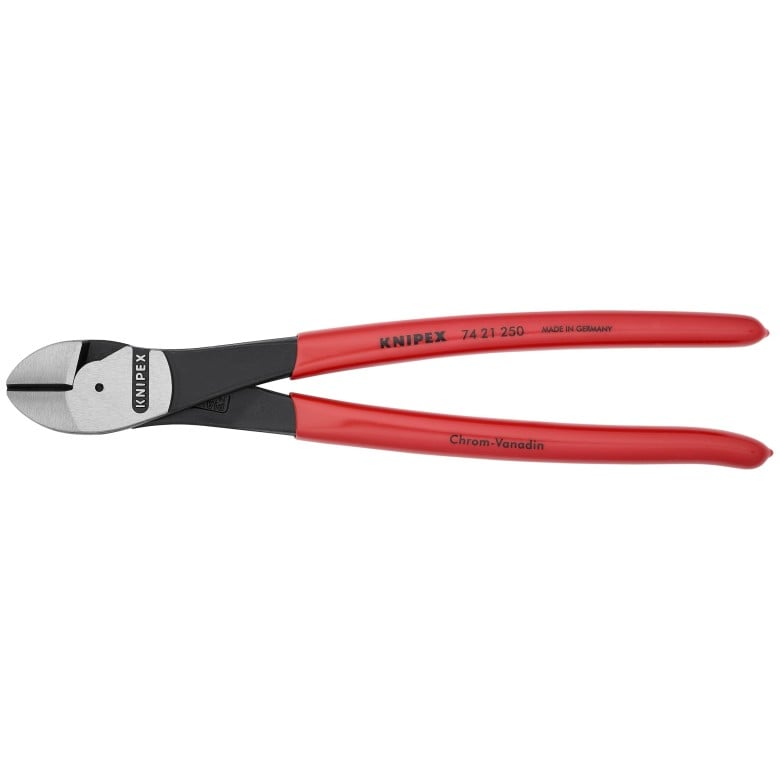 Knipex KNIP-7421250SBA 10in High Leverage 12 Degree Angled Diagonal Cutter