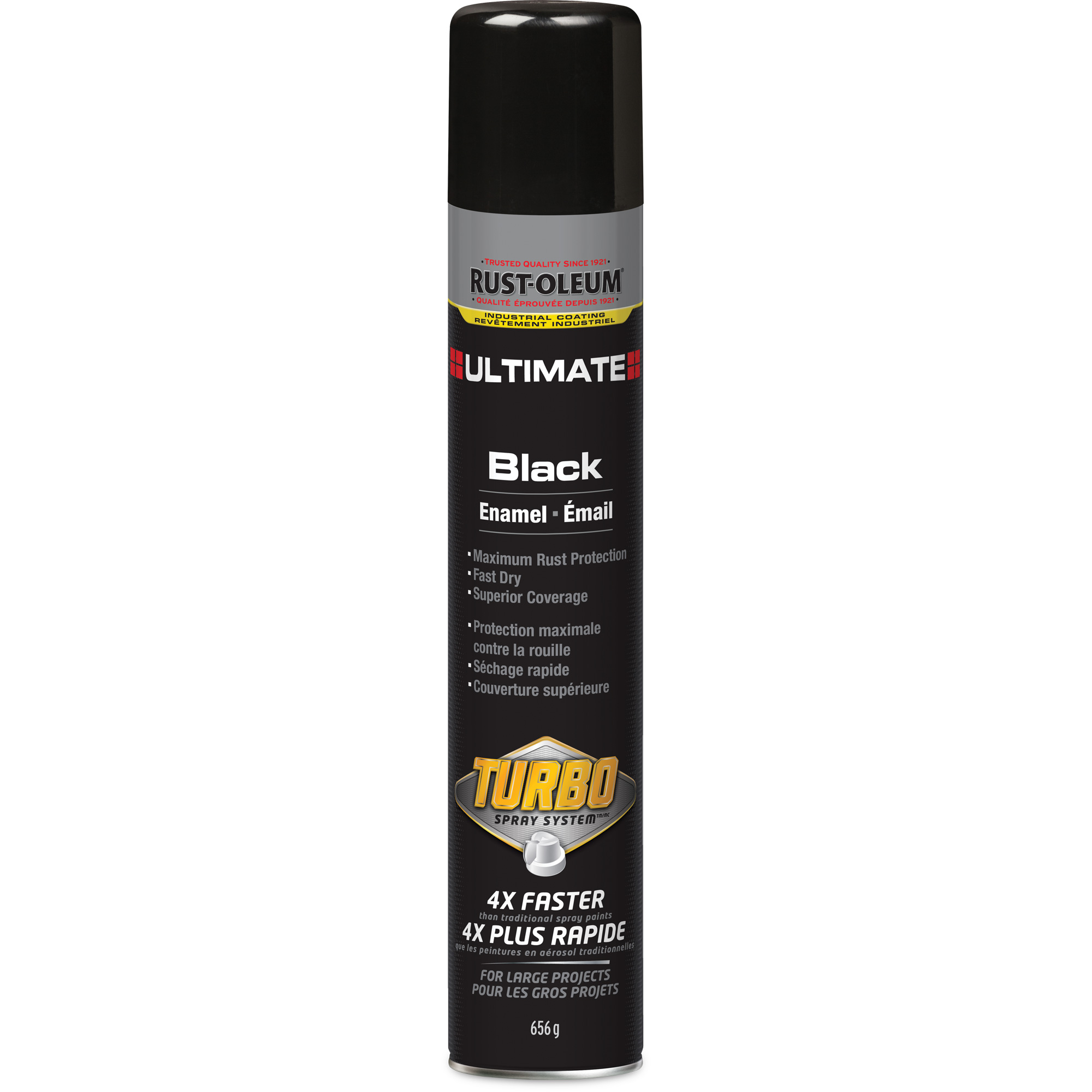 Rust-Oleum RUS-352467 Ultimate Turbo Enamel Spray Paint - Gloss Black