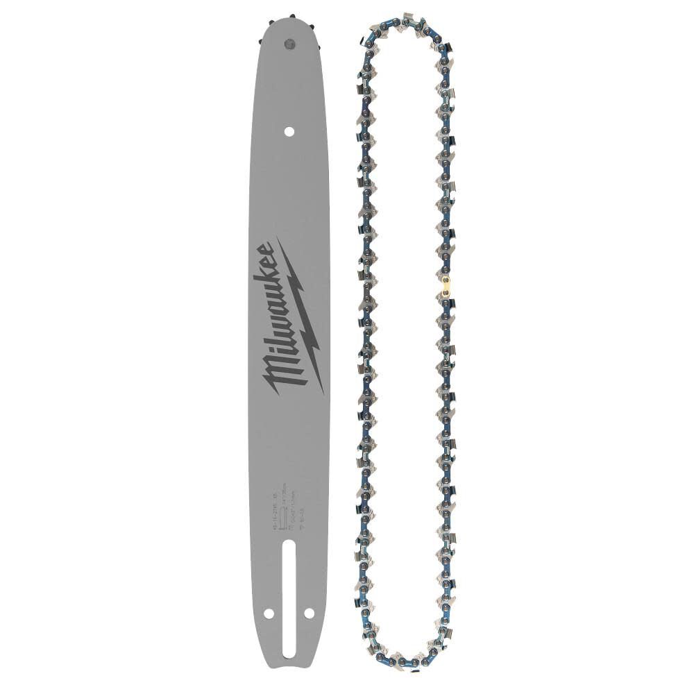 Milwaukee MIL-49-16-2820 14In X 0.325In Low Profile Pitch With 0.43In Gauge Saw Chain And Guide Bar Set