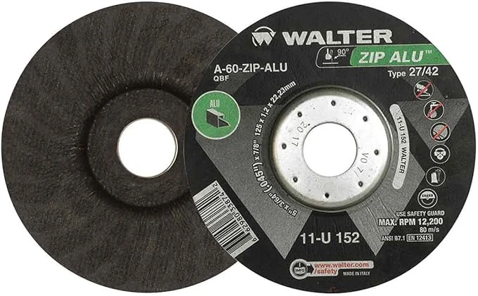 Walter Surface Technologies WAL-11U152-1PC ZIP ALU Cut-Off Wheel 5in x 3/64in x 7/8in Type 27