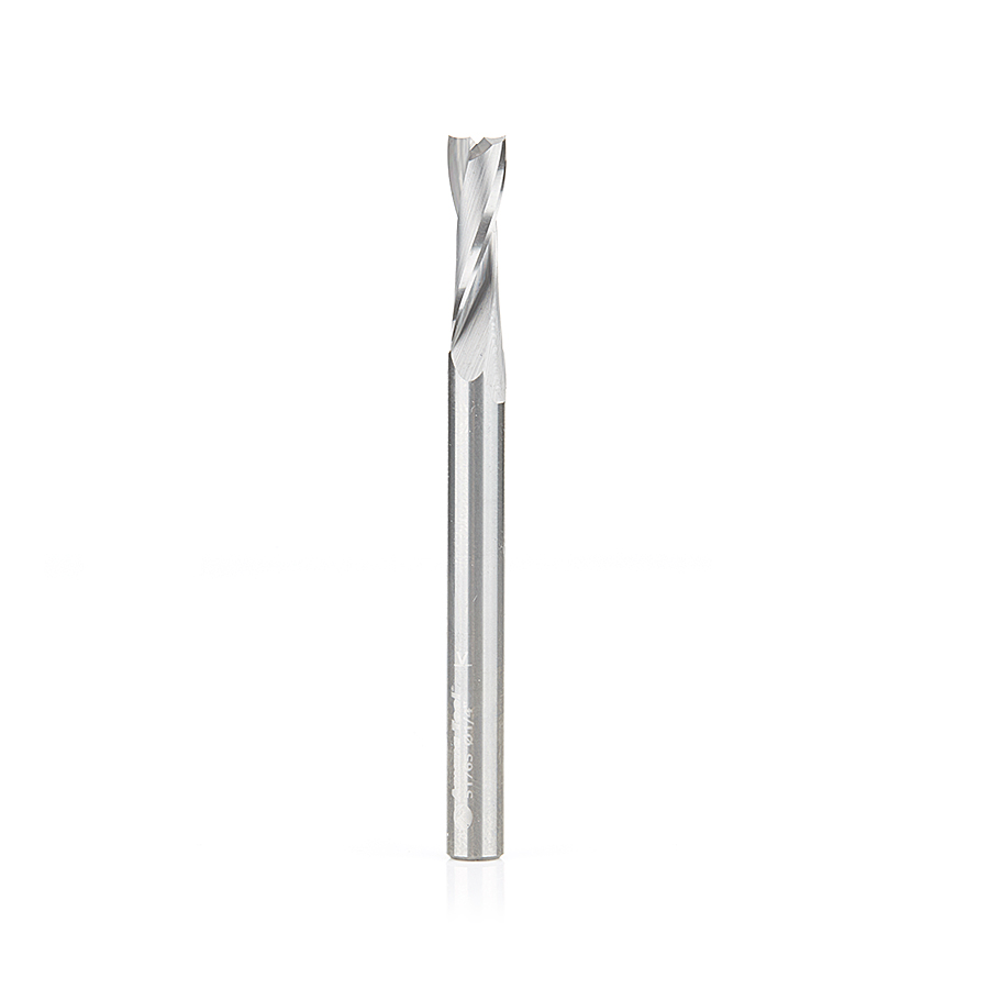 Amana AMA-5176XX Solid Carbide CNC Spiral Double O Flute Long Up Cut Router Bit 1/4in Shank