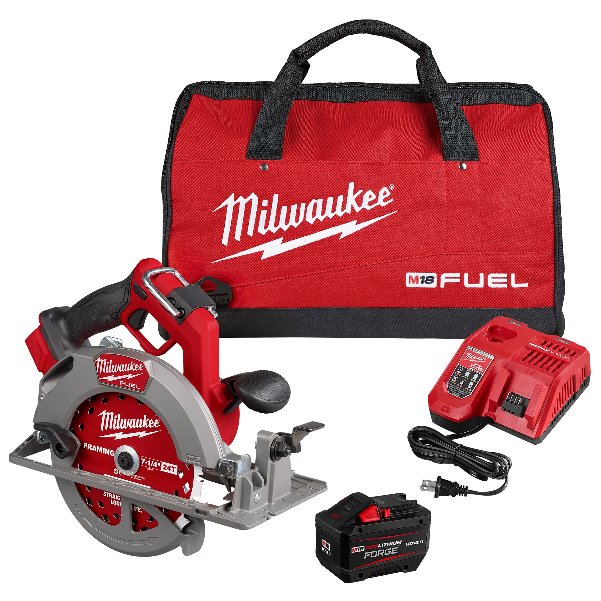 Milwaukee MIL-2834-21HD M18 FUEL G3 Brushless 7-1/4in Circular Saw FORGE 12.0Ah Kit