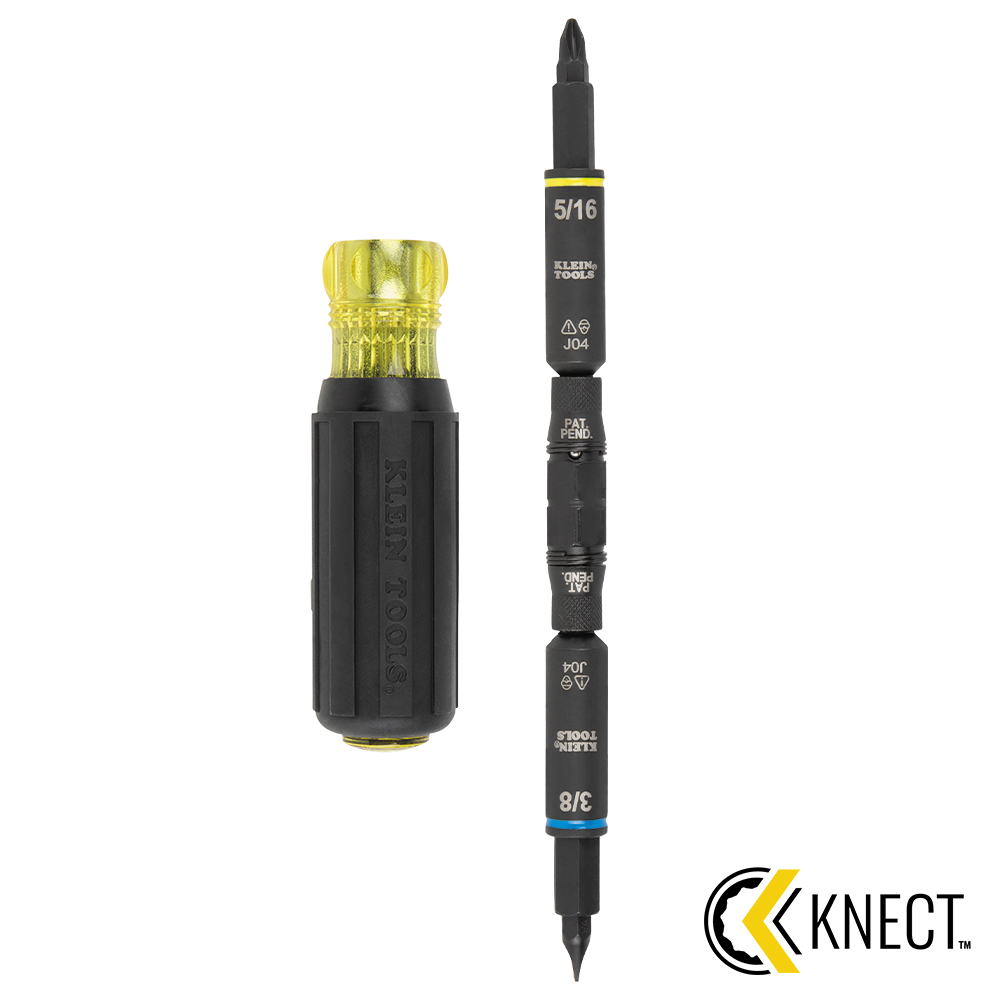 Klein Tools KLE-32527HD KNECT Impact-Rated HVAC Screwdriver / Nut Driver, 11-in-1