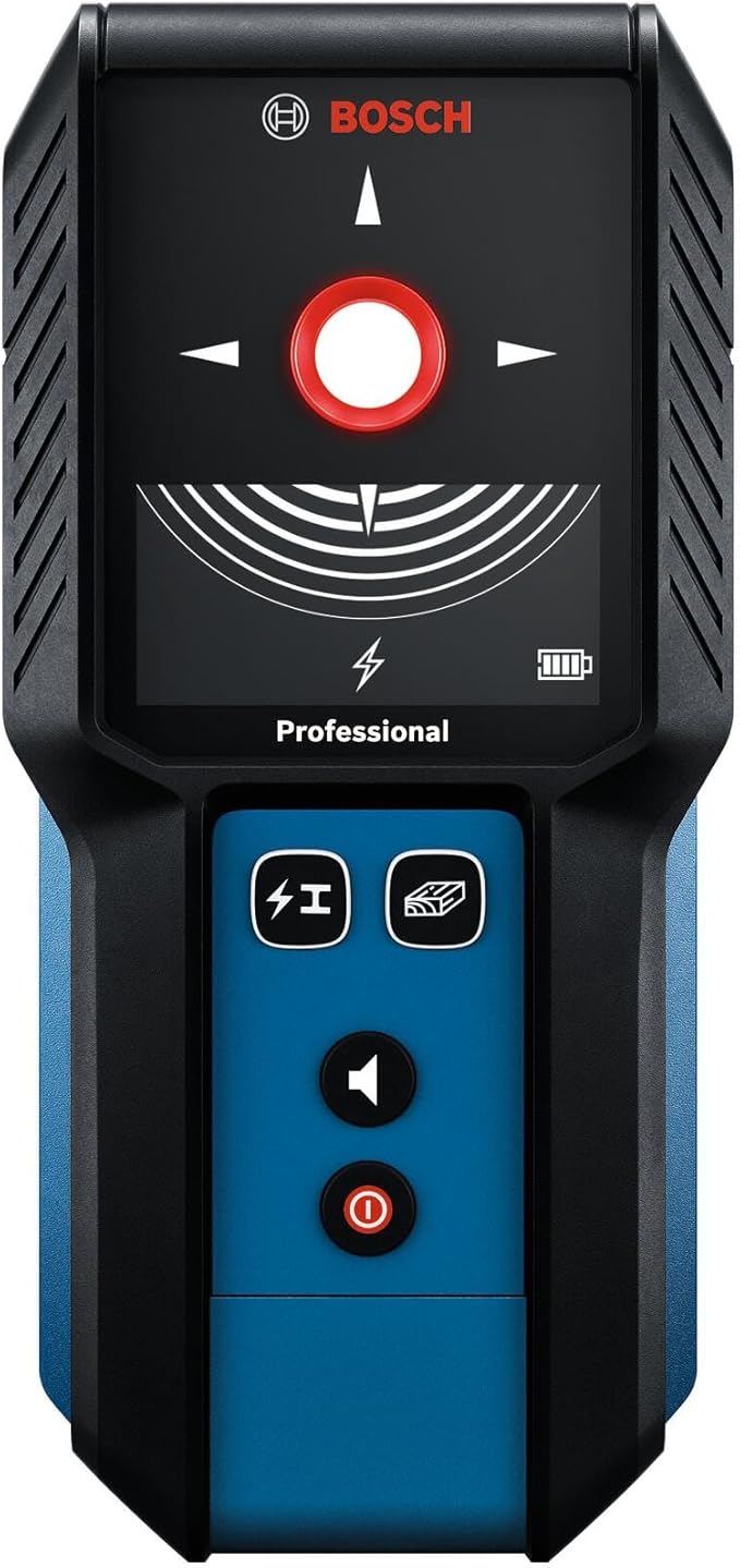 Bosch BOS-GMS120-27 Digital Wall Scanner for Wood, Metal and AC Wiring with Audible Detector and Automatic Center Finder