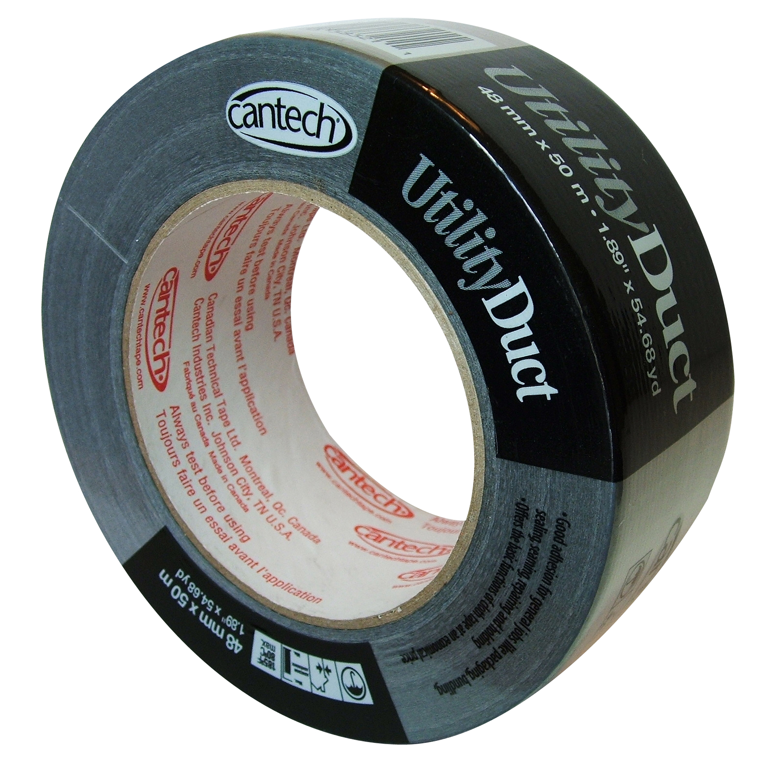 Cantech CANTECH-383214850 48mm X 50m 6mil Utility Grade Poly Coated Duct Tape