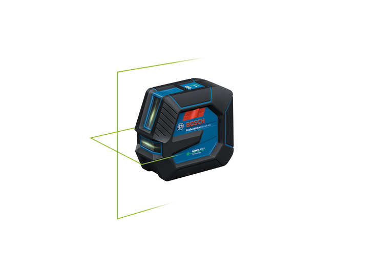 Bosch BOS-GLL100-42G GLL100-42GL 3.7V Green-Beam Self-Leveling Cross-Line Laser with 3.0Ah Li-Ion Battery