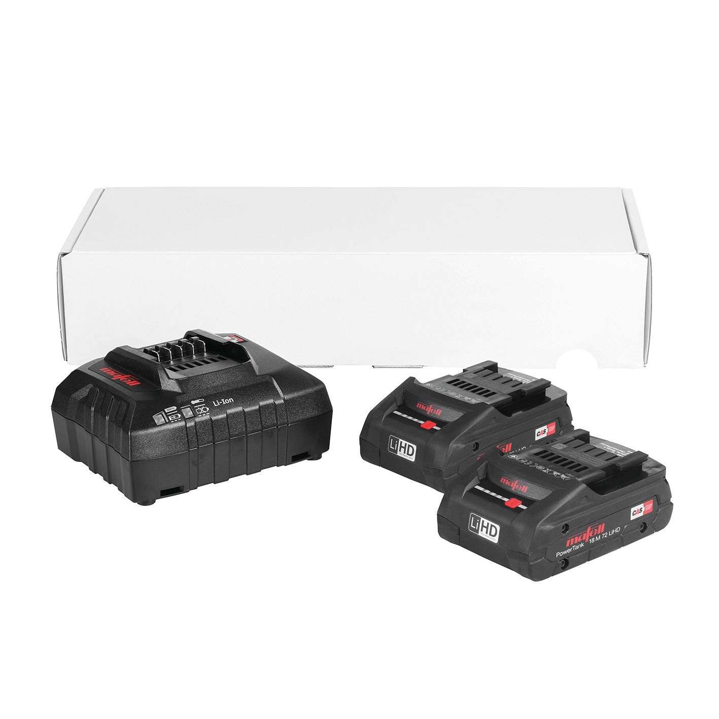 Mafell MAF-209593 2x 18M 72 LIHD Li-Ion 18V Battery + APS 18M 110V Battery PowerStation