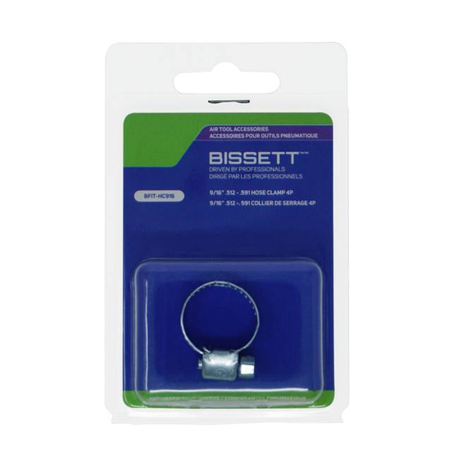 Bissett BIS-BFIT-HC916 9/16in .512-.591 4P Hose Clamp