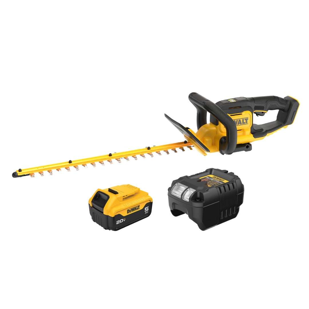 DEWALT DEW-DCHT821P1 20V MAX 22in Cordless Hedge Trimmer 5.0Ah Kit