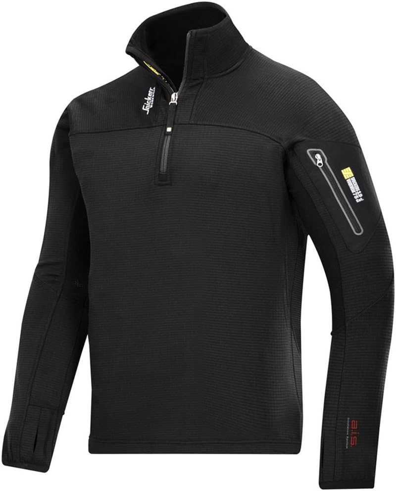 Snickers Workwear SNI-94350400XX Thermal Body Mapping Fleece Half-Zip Jacket