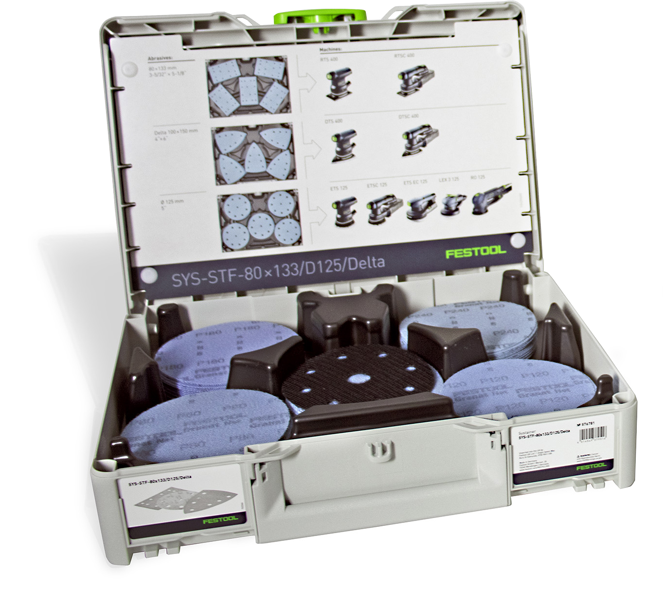 Festool FES-578146 Abrasive Sheet SYS3-STF D125 GR NET-Set