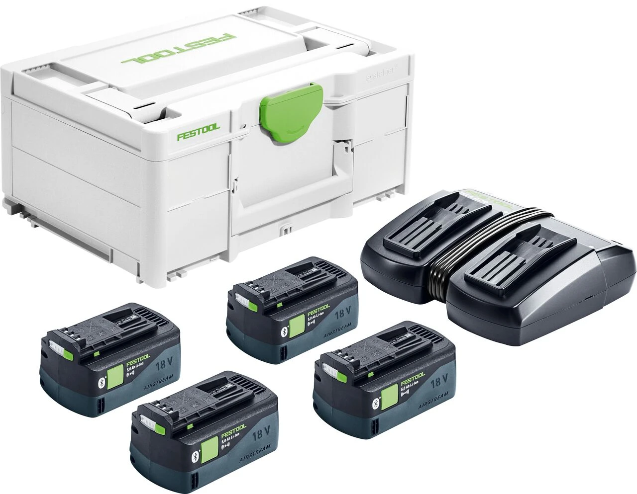 Festool FES-578201 Energy Set SYS 18V 4x5.0Ah/TCL6DUO US