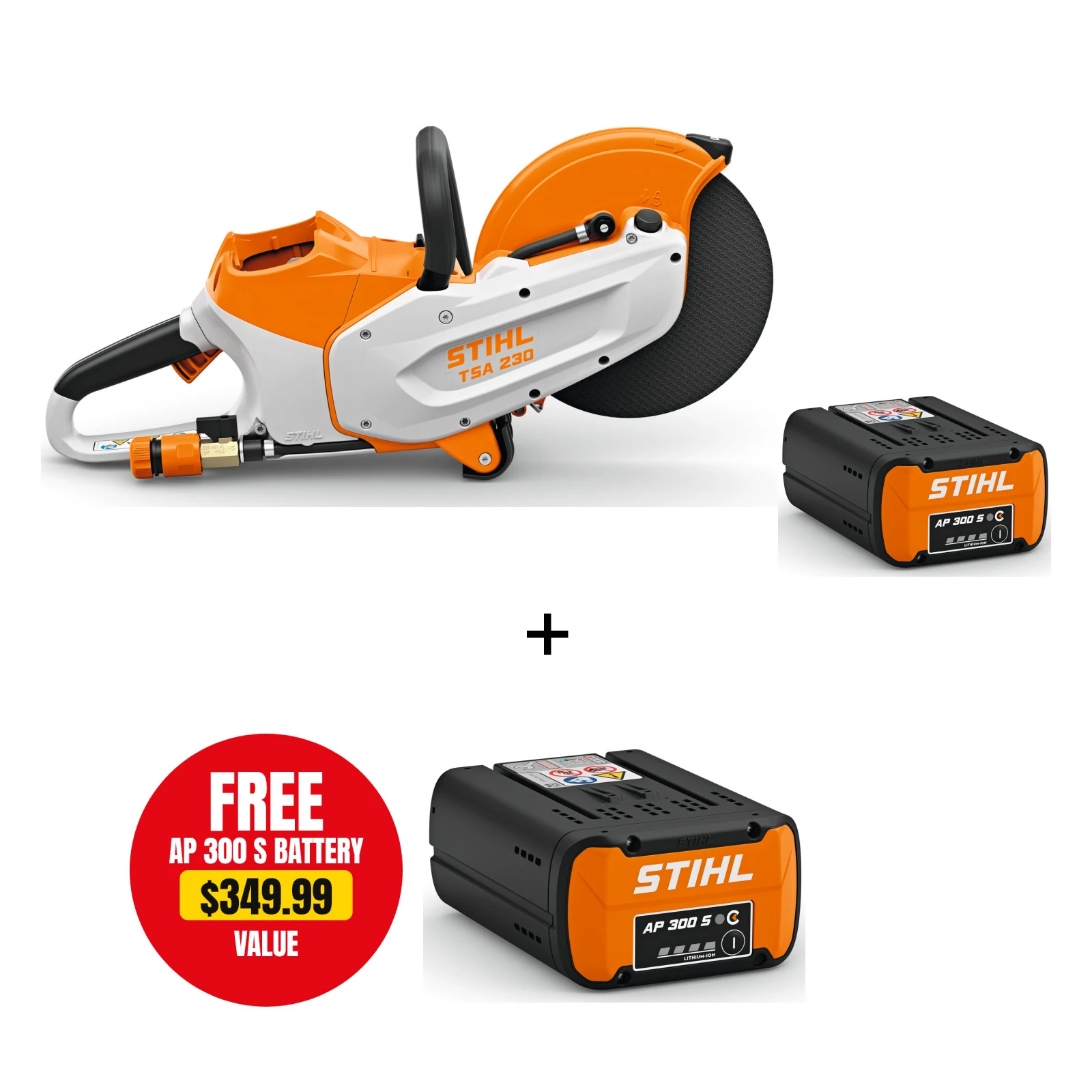 STIHL STIHL-TSA230-AP300S TSA 230 Battery Cut-Off Saw 9in Kit with AP 300 S 7.8Ah Battery