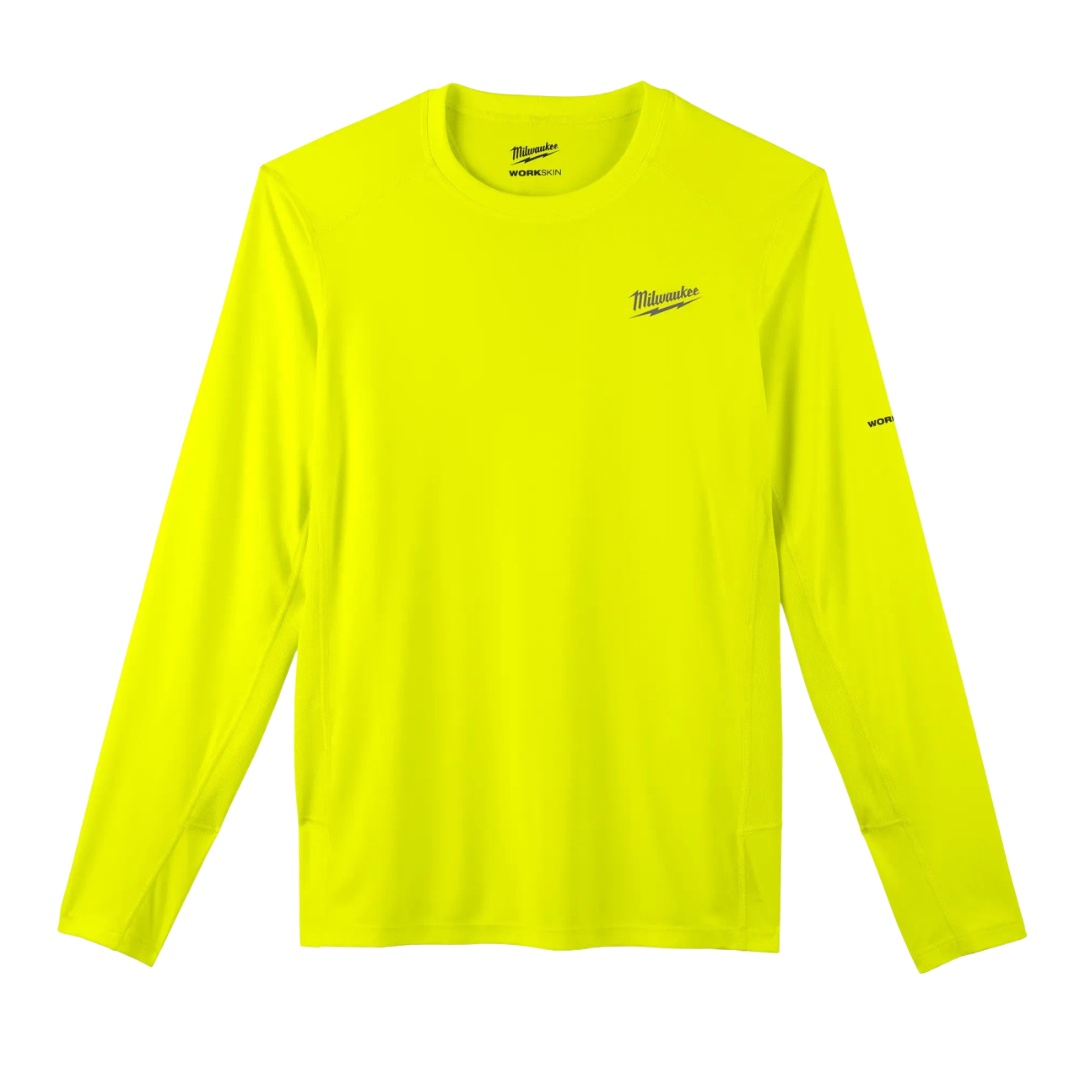Milwaukee MIL-415HVXX WORKSKIN Lightweight Performance Long Sleeve Shirt - High Visibility